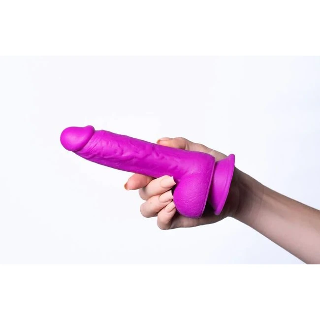 Josi 8in Realistic Silicone Dong Purple - Additional Features & Compatibility