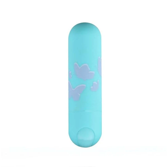 Julia Jessie Butterfly Pattern Rechargeable Mini Bullet - Julia Jessie Butterfly Pattern Rechargeable Mini Bullet Vibrator