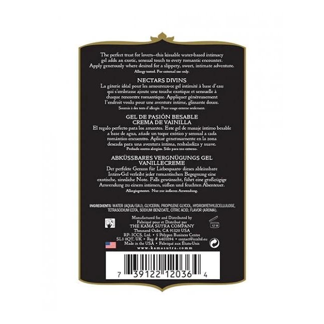 Kama Sutra Divine Nectars Vanilla Creme 5oz - Overview