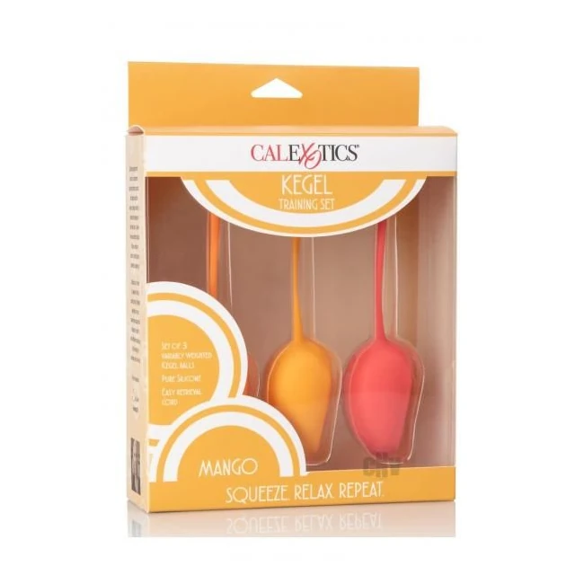 Kegel Training Set Mango 3 Piece - Design & Feel