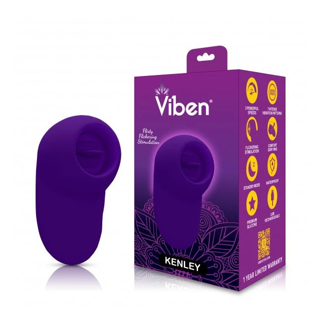 Kenley Violet Intense Flickering Finger Vibe - Vibration Modes