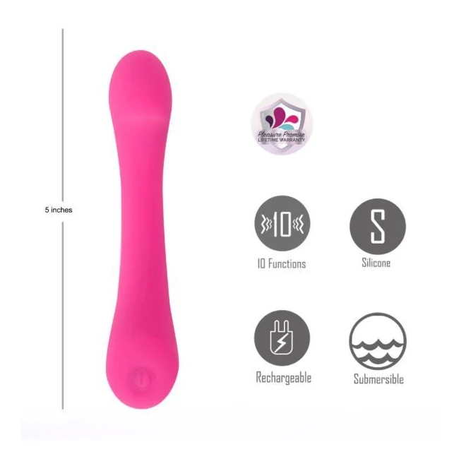 Kenna Flex Shaft G Spot Vibe Pink - Three Speeds and Seven Vibration Patterns
