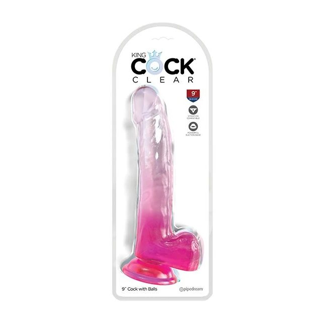 King Cock Clear W/ Balls - Material & Feel