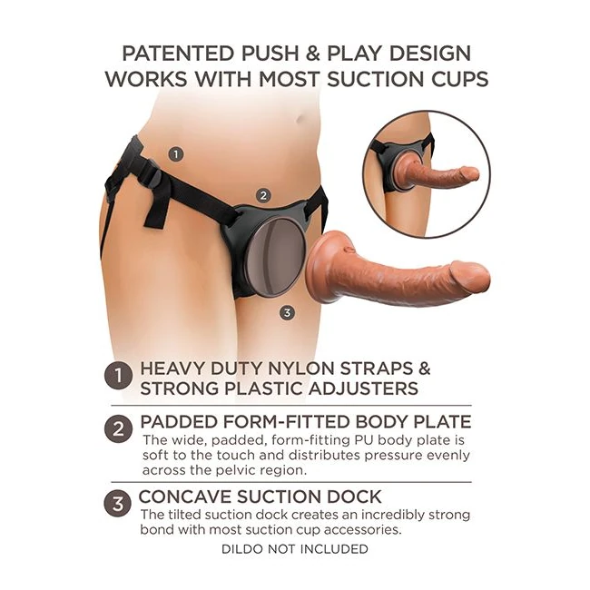 King Cock Elite Comfy Body Dock Strap on Harness - Size & Fit