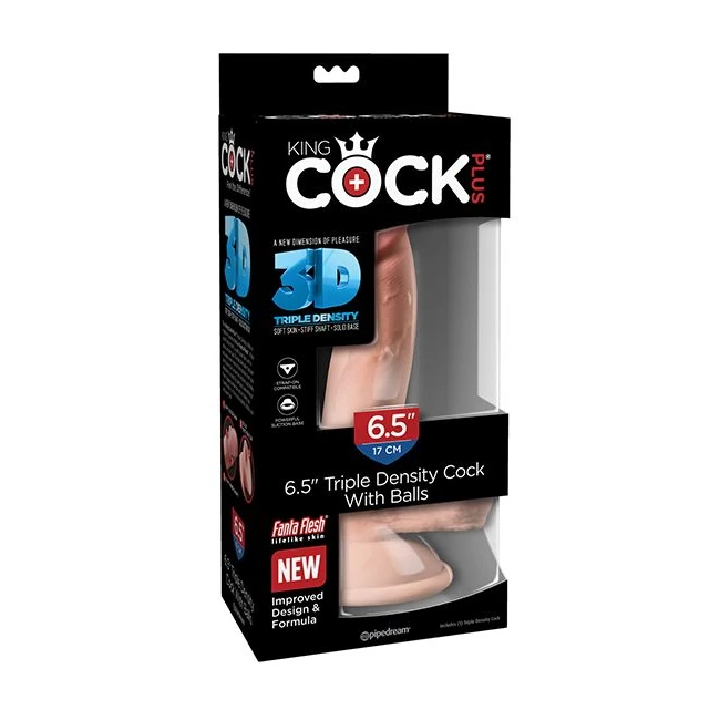 King Cock Plus Triple Density Cock Light - Size & Fit