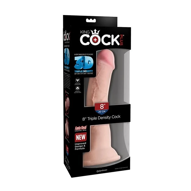 King Cock Plus Triple Density Cock Light - Shape & Texture