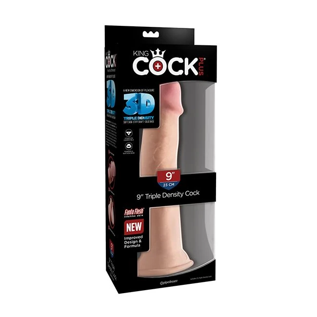 King Cock Plus Triple Density Cock Light - Material & Feel