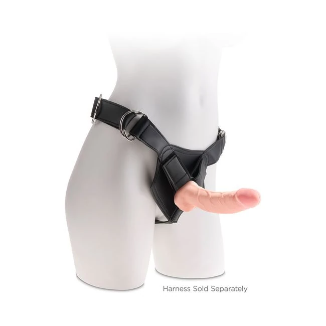 King Cock Triple Density 8 Inches Cock, Balls Beige Dildo - Shape & Texture