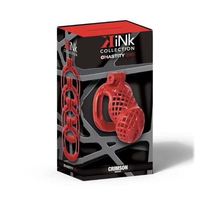 Kink Chastity Crimson Cock Cage - How the Cage Locks and Fits