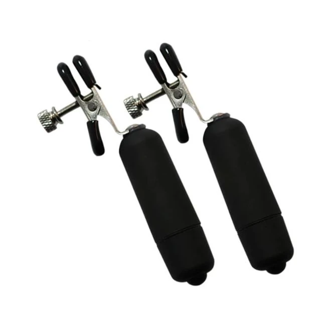 Kink Collection Vibrating Nipple Clamps - Multi-Speed Vibration on LR44 Batteries