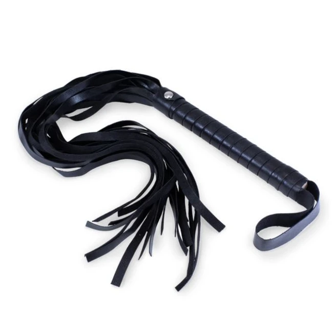 Kink Curious Flogger - Polyurethane Leather Over a Metal Core