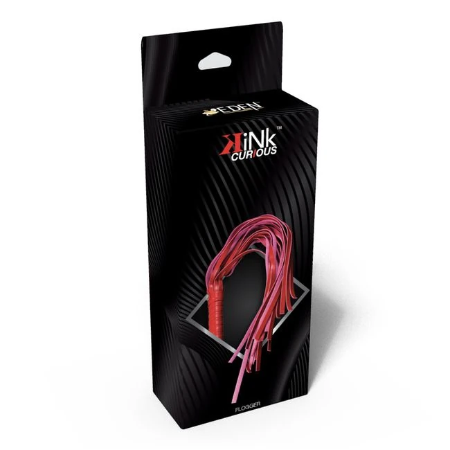 Kink Curious Flogger - Stitched Attachment Points and Tapered Tails