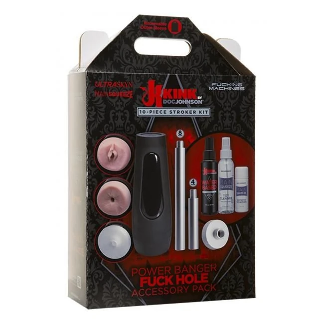 Kink Power Banger 10 Piece Starter Accessory Pack - Internal Texture and Stimulation