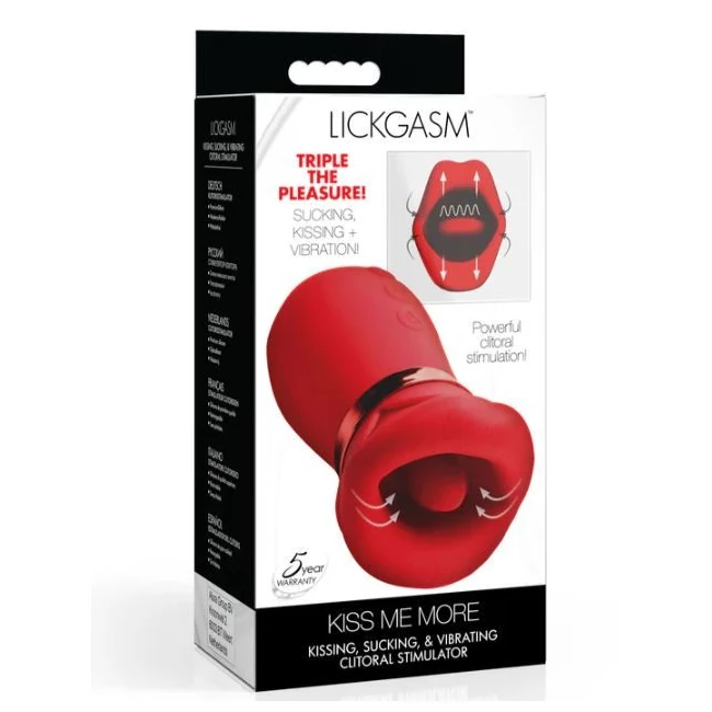 Kiss Me More Kissing Sucking & Vibrating Clitoral Stimulator - Power & Performance
