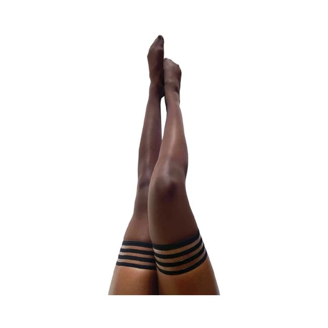 Kixies Marissa Sheer Brown Size a - Fabric & Feel