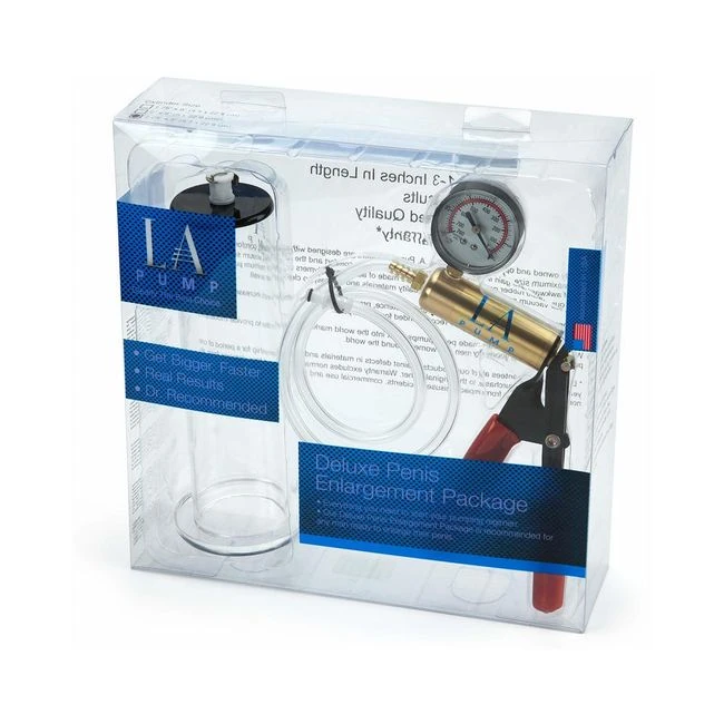 La Pump Deluxe Erectile Dysfunction Package 1.75 X 9in, Packaged - Grip & Control