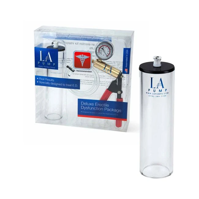 La Pump Deluxe Erectile Dysfunction Package 2.25 X 9in, Packaged - Internal Texture