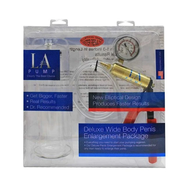 La Pump Wide Body 2in Cylinder & Deluxe Pump - Complete Penis Enlargement Kit
