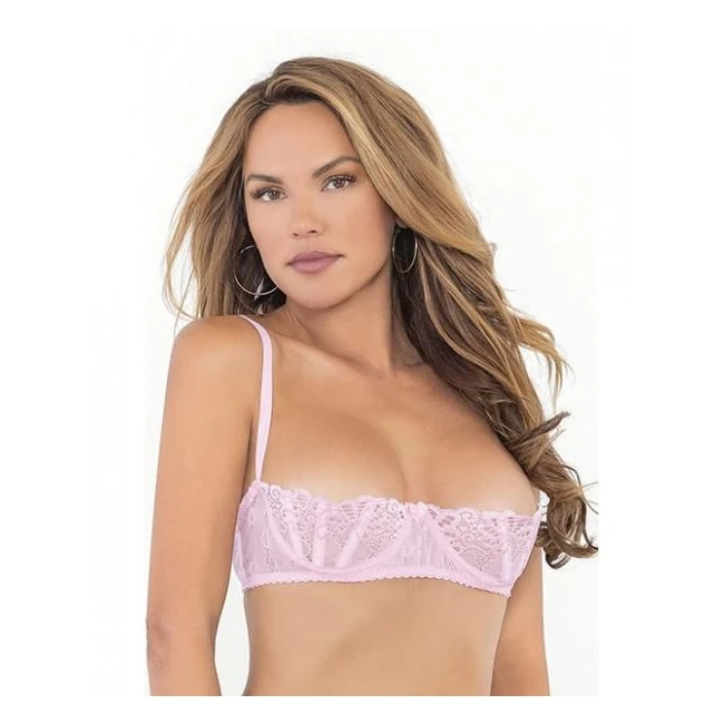 Lace Bra W/underwire Boning Cups Pink - Fit & Sizing