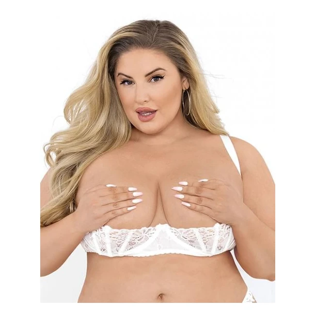 Lace Bra W/underwire Boning Cups White 4 - Fit & Sizing