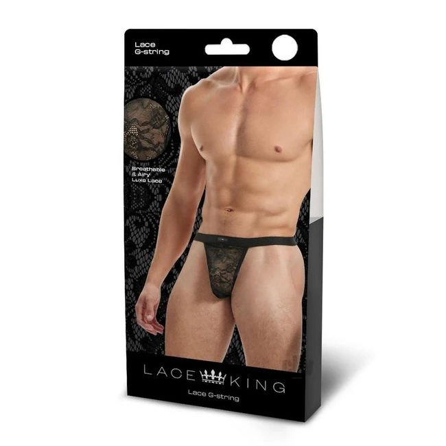 Lace King Lace Gstring Blk - Overview