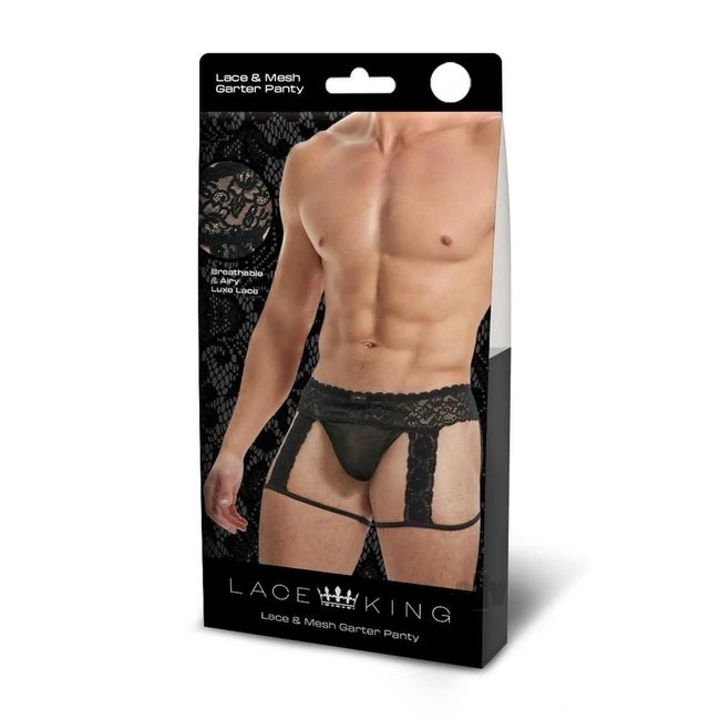 Lace King Lace Mens Panty Blk - Fit & Sizing