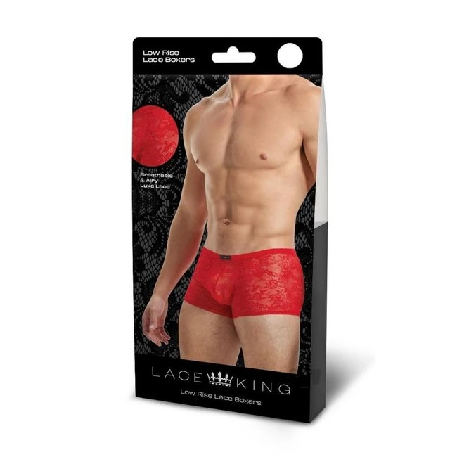 Lace King Lace Trunks Blk - Key Details