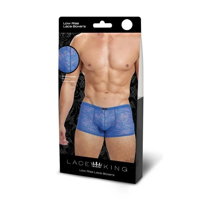 Lace King Lace Trunks Blu - Overview
