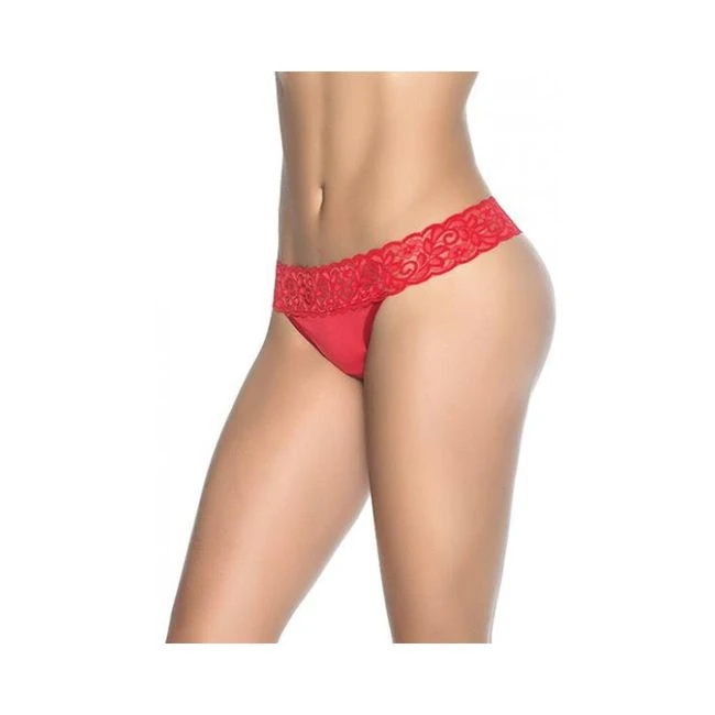 Lace Trim Thong - Fit & Sizing