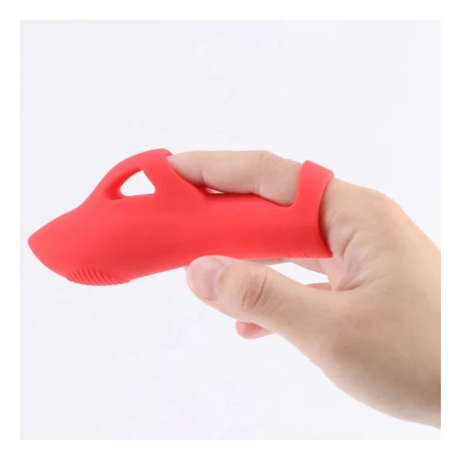 Lana Liquid Silicone Finger Vibe Red - Power & Performance