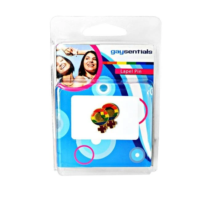 Lapel Pin Rainbow Double Female - Key Details