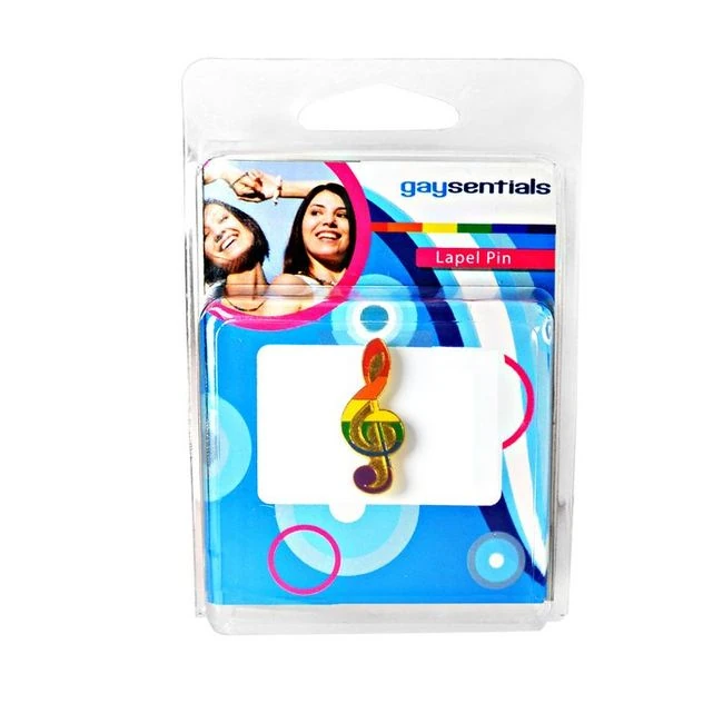 Lapel Pin Rainbow Note - Key Details