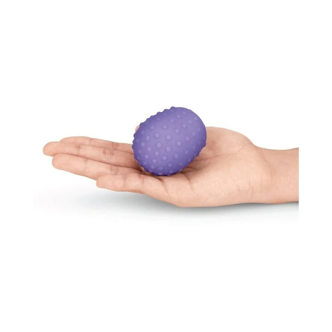 Le Wand Petite Silicone Texture Covers Violet Pack of 2 - Enhance Your Sensory Experience with Textured Covers