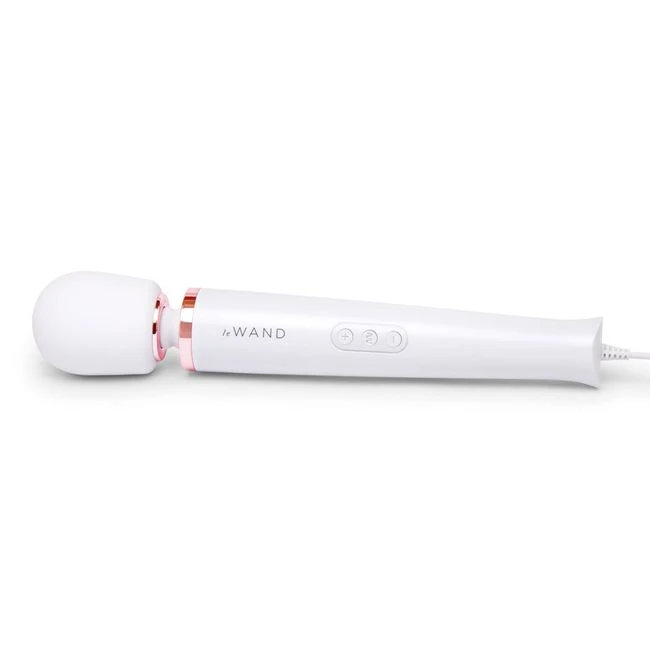 Le Wand Plug-in Vibrating Massager White - Introducing the Le Wand Plug-in Vibrating Massager