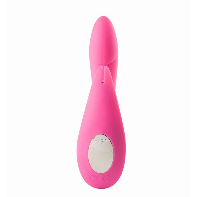 Leah Rechargeable Silicone Rabbit Massager Neon Pink - How It Feels
