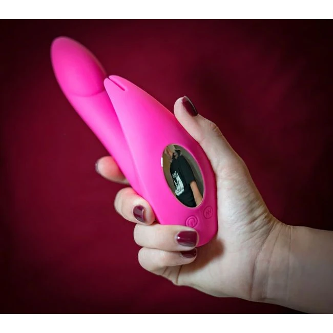 Leah Rechargeable Silicone Rabbit Massager Neon Pink - Design & Usage