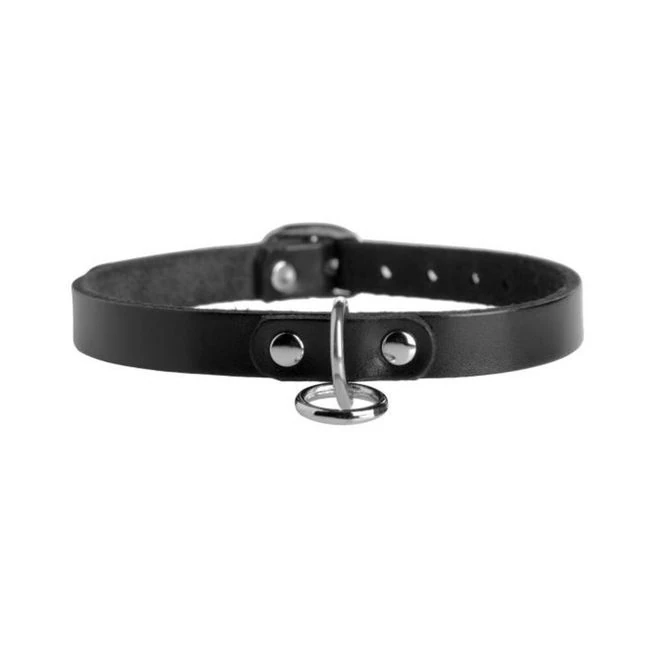 Leather Choker Collar with O Ring M/l - What Is the Leather Choker Collar with O Ring M/l?