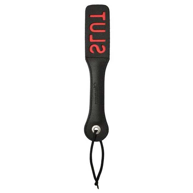 Leather Impressions Paddle 12in Slut - Specifications & Materials