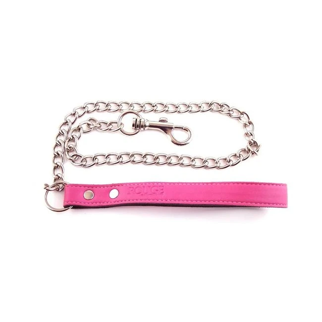 Leather Lead With Chain - Hardware & Fasteners