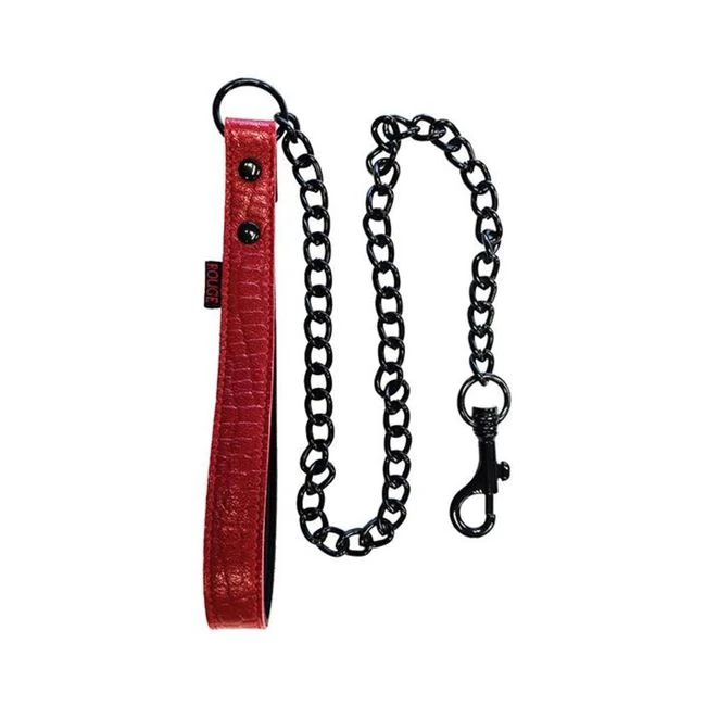 Leather Leash  Burgunday & Black Accessories - Build & Quality