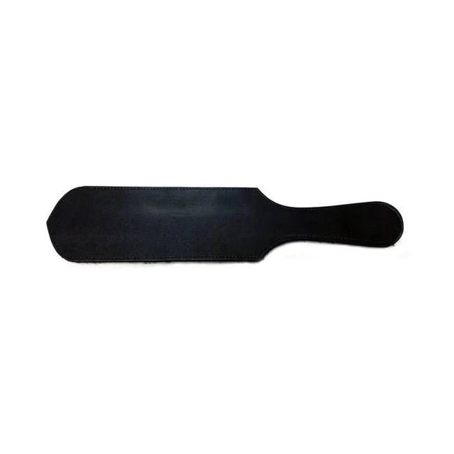 Leather Paddle with Faux Fur - Black with Leopard Fur - Build & Quality