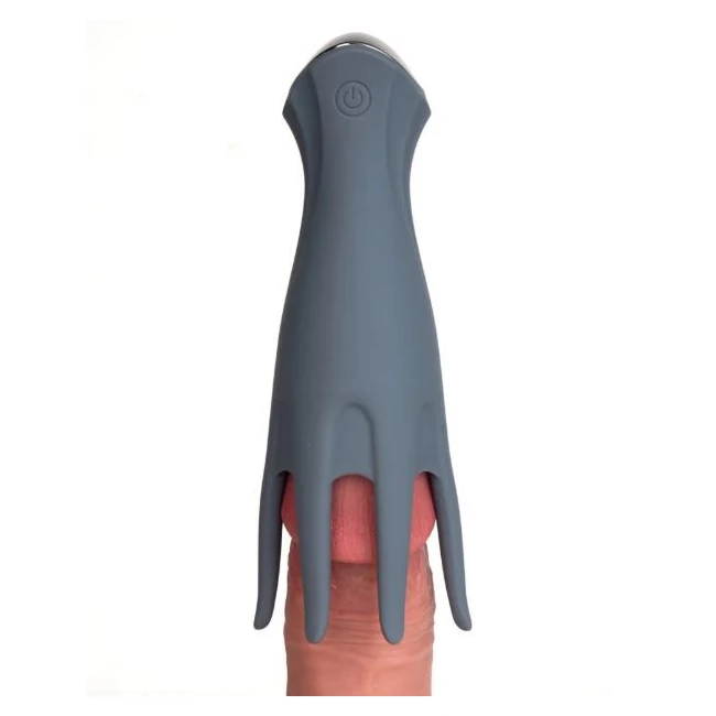 Leo Grey Silicone Tickling Vibrator - Vibration Modes