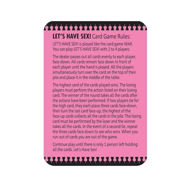 Let's Have Sex - Card Stock Build and Printed Color