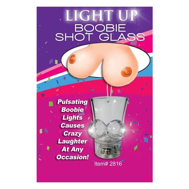 Light up Boobie Shot Glass w/ String - by HOTT Products
