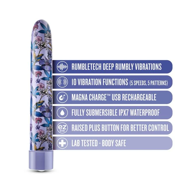 Limited Addiction Floradelic 7 in Rechargeable Vibe Purple - Introduction to the Limited Addiction Floradelic 7-inch Rechargeable Vibe