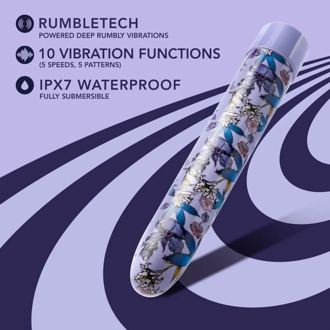 Limited Addiction Floradelic 7 in Rechargeable Vibe Purple - How It Feels