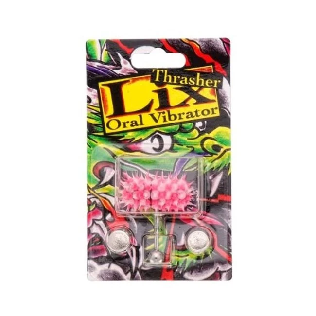 Lix Vibrating Tounge Ring Pierced Gitd Pink (stainless Steel) - Fabric & Feel