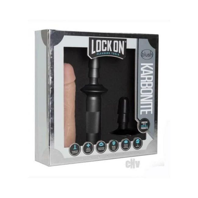 Lock on - Karbonite Dildo and Handle - Experience Versatile Pleasure with the Lock On - Karbonite Dildo and Handle