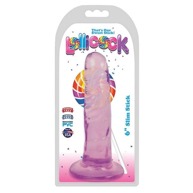 Lollicock 6 Slim Stick Grape Ice " - Shape & Texture