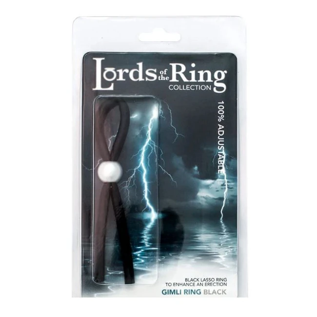 Lords of the Ring Gimli Cock Ring - Black or Clear, With the Same Snug Fit